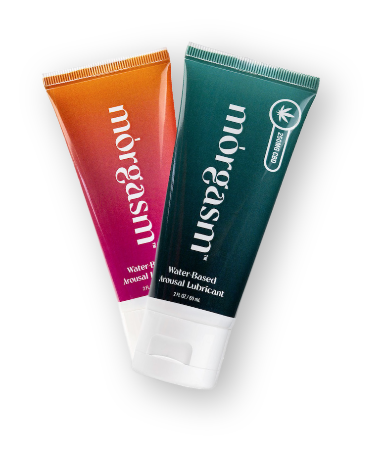 Morgasm O and Morgasm CBD-infused products.