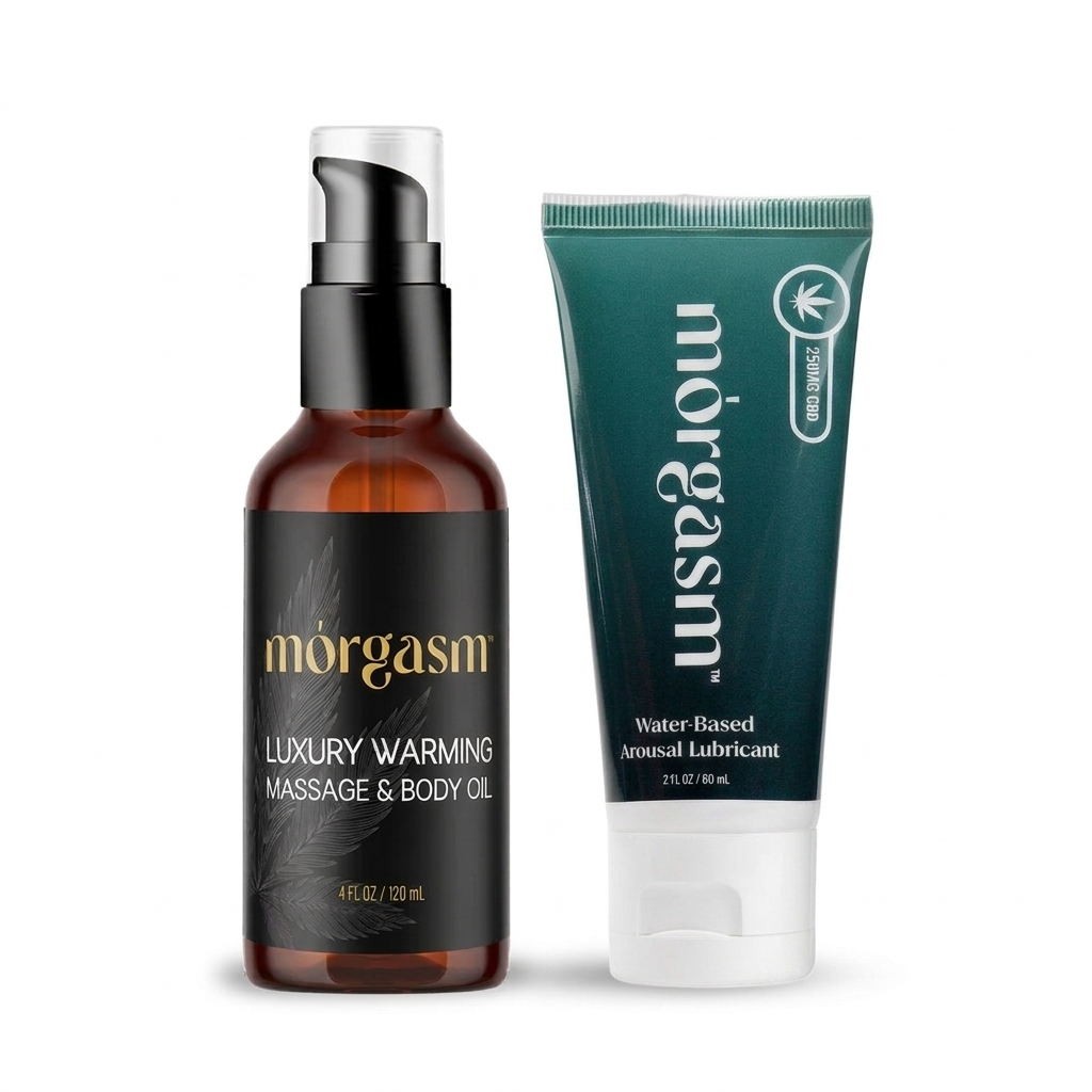 Warming Massage Oil & CBD Lube bundle.